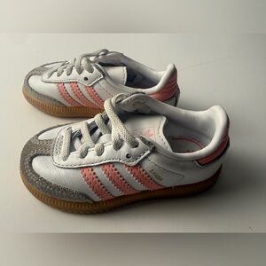 Adidas Originals Samba OG Casual Shoes - Baby Toddler Size 5K Pink White Gray